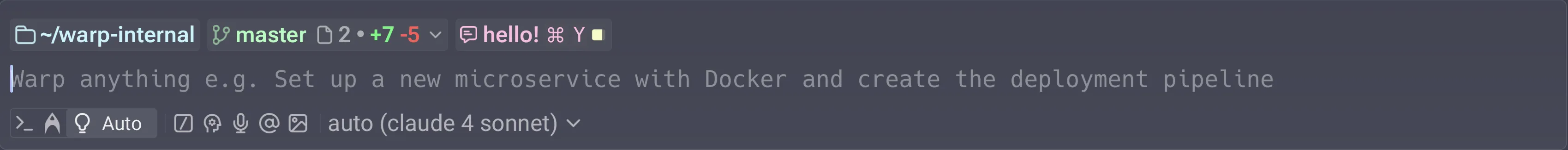Context window usage indicator filling further as more tokens accumulate.